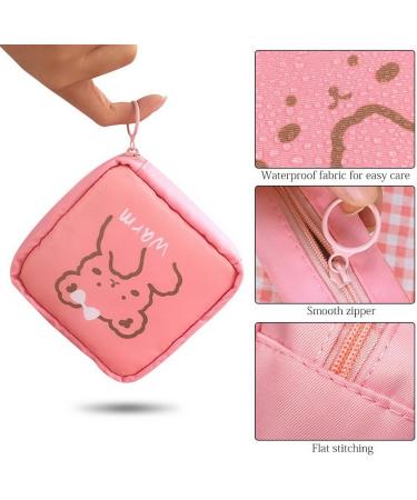 AOOPOO 4-Pack Women's Menstrual Cup Bags | Portable Storage Pockets for Pads & Feminine Products | Stylish Zipper Bags for Teens & Women - Buy Online on GoSupps.com