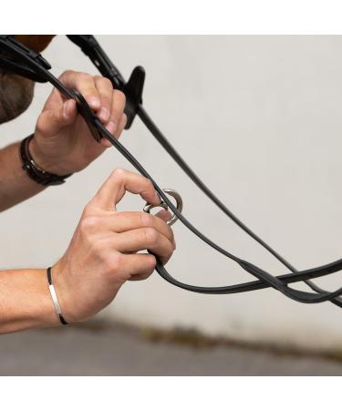  Sunride Real Leather Front Stuff Ascot for Horses - 5-Point & 3-Point Martingal Rings - Black Pony Tack  - Buy Online on GoSupps.com