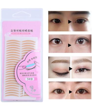 72 Pairs Eyelid Tape Double Eyelid Tape Sticker Invisible Double Eyelid Lift Strips Instant Eyelid Stickers Invisible Double Eyelid Tape Adhesive Eyelid Sticker Makeup Tool - Buy Online on GoSupps.com
