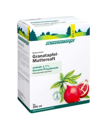 POMEGRANATE MOTHER JUICE Schoenenberger Heilpfl.S. 3X200 ml