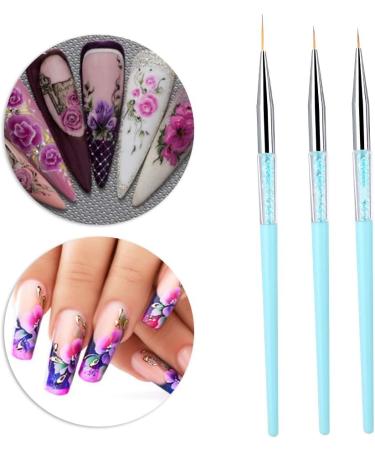 Easy To Operate Gel Nail Polish Pen Nail Liner Brush for Home Salon Shop (Blue) - Buy Online on GoSupps.com