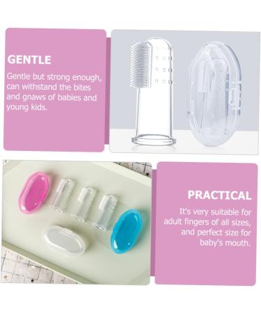 FRCOLOR 9Pcs Finger Oral Massager - Toddler Teeth Cleaning & Teething Brush for Healthy Gums | International Shipping Available - Buy Online on GoSupps.com