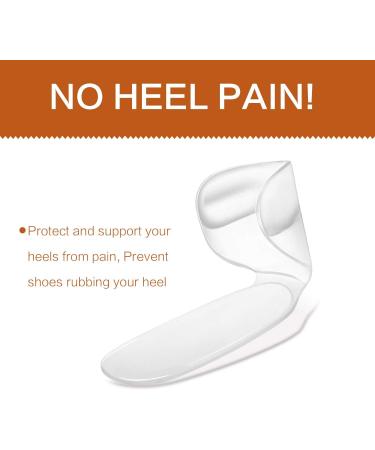 Heel Cushion Inserts for Women's Shoes | High Heel Insoles | Anti-Blister Heel Pads | Comfort Ankle Pain Relief | Non-Slip Adhesive Insoles - 3 Pairs/Colors Available - Buy Online on GoSupps.com