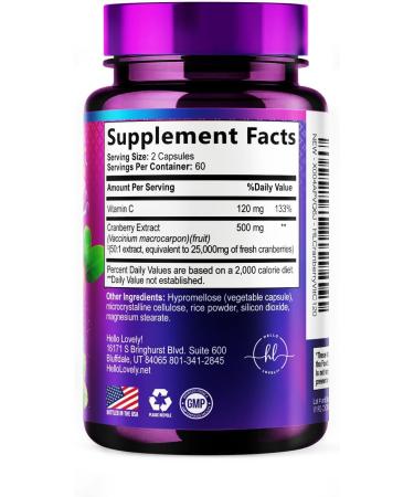 Cranberry Supplement Pills Extract from 25000mg - 3X Strength Concentrated Whole Fruit Cranberry with Vitamin C Triple Strength for Cleanse & Urinary Tract Health Support Sugar-Free - 120 Capsules 120 Count (Pack of 1) - Buy Online on GoSupps.com