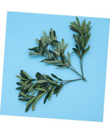 Zerodeko 3pcs Artificial Olive Leaves Stems Office Decoration Simulation Olive Floral Arrangements Olive Branch Home Props Plant Flower Arrangement Supplies Green Leaves Household - Buy Online on GoSupps.com