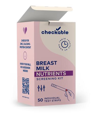 Checkable Breast Milk Nutrition Screening Strips Quick Results Breast Milk Screening Kit for Zinc Calcium and Protein Content - 50 Count - Buy Online on GoSupps.com