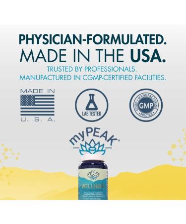 myPEAK PeakBiotic: The Ultimate Vegan Synbiotic with 50 Billion CFU Probiotics Prebiotics Postbiotics Modbiotics and Gut Lining to Enhance Digestion Skin and Mood with 2-Month Supply 60 Capsules - Buy Online on GoSupps.com