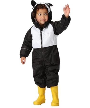 Regatta Kids Mudplay III Waterproof Insulated All-in-one Suit 3-4 Years, Black/White Panda - Buy Online on GoSupps.com
