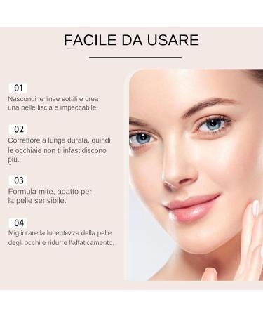  Ungtyb Hydrating Concealer Lightweight Makeup Creamy Smooth Hydration Cream Concealer Best Moisturize Undereye Paste Corrector for Dark Circles or Eyebags 5g - Buy Online on GoSupps.com