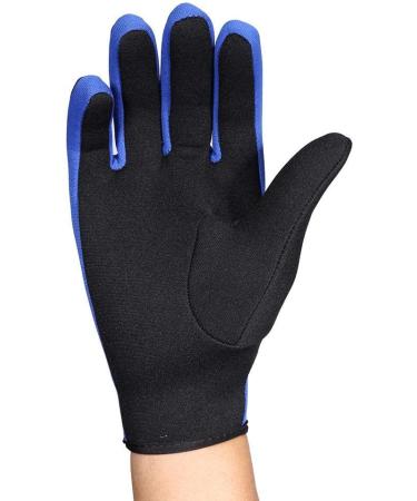 M-Black Blue Neoprene Diving Gloves for Water Sports - Ideal for Sailing and Paddling - Buy Online on GoSupps.com