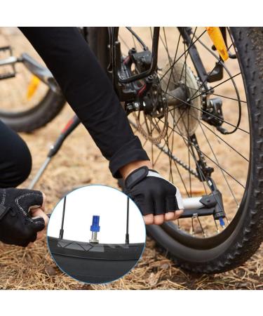 Flintronic Brass Bicycle Valve Adapter - 3 Piece Set with Sealing Ring Auto-Style Blue - International Shipping Available - Buy Online on GoSupps.com