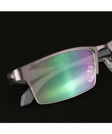 Reading Glasses & Sunglasses for Men & Women | UV400 Anti-Glare Spring Hinge +0.75 Black Metal Frames - Buy Online on GoSupps.com