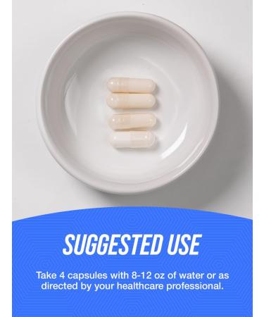 BulkSupplements.com Magnesium Glycinate Capsules - Magnesium Supplement Highly Absorbed Form - Gluten Free 4 Capsules per Serving (400mg) 240 Count (Pack of 1) - Buy Online on GoSupps.com