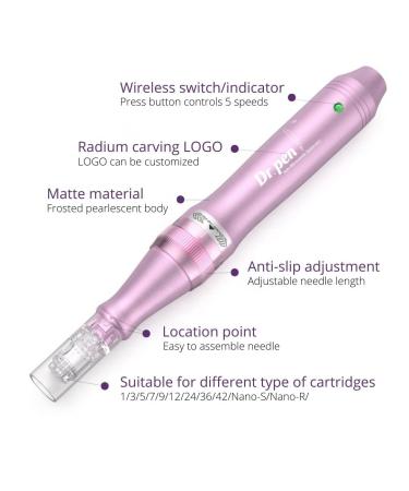 Dr. Pen Ultima M7 Professional Kit - Wireless Derma Pen Set - Skin Care Tool with 12pin, 36pin, and Round Nano Cartridges - Buy Online on GoSupps.com