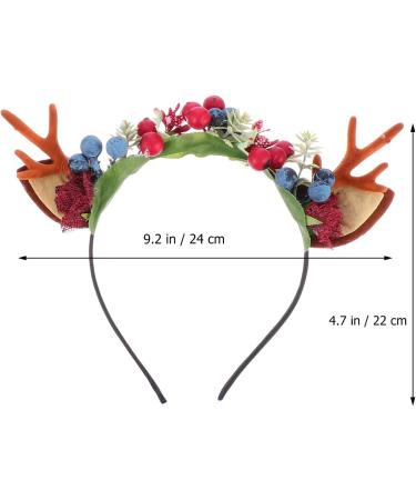 FRCOLOR Christmas Reindeer Antlers Headband Deer Antler Hair Band Cat Ears Hair Hoop Headpiece Party Favors - Buy Online on GoSupps.com