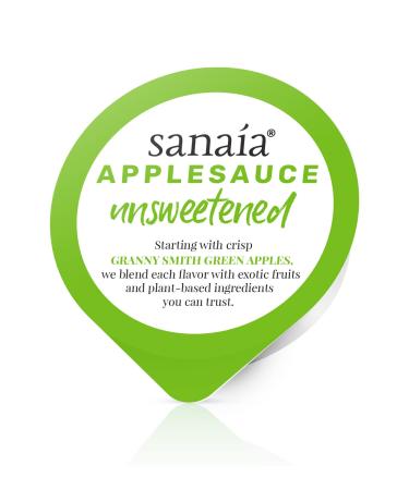 Sanaia Unsweetened Organic Applesauce - Island-Inspired Snack - 4oz Cups (Pack of 18) - Buy Online on GoSupps.com