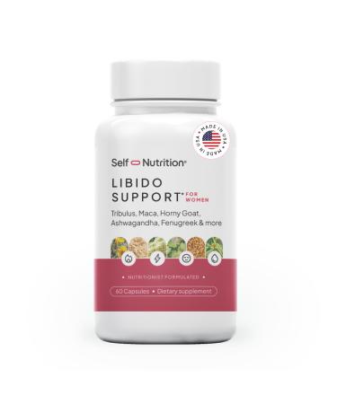 SELF NUTRITION Libido Support for Women Sensitivity & Desire Libido Booster for Women with Horny Goat Weed maca tribulus ashwagandha & More - Vegan USA Keto Third-Party Testing - 60 Capsules.