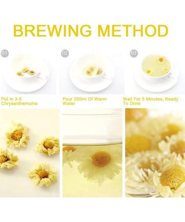 PlantGift White Chrysanthemum Bud 30G/1oz HangZhou Chrysanthemum Flower Tea Chinese Herbel Tea Flower Tea - Buy Online on GoSupps.com