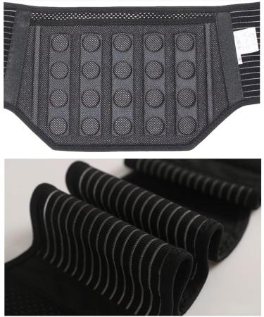 XXL Lumbar Support Belt - 21 Magnets Adjustable Waist Pain Relief for Men & Women - Ideal for Scoliosis & Intervertebral Disc Support - Buy Online on GoSupps.com