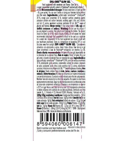  AMIX AMIX - Slow Gel Vitamin Supplement - 40 sachets of 45g - Absorbing light - Helps return fatigue and provides energy - Palate-based formula - Mixed citrus taste - Buy Online on GoSupps.com