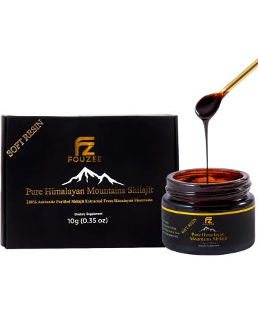 Pure Himalayan Shilajit Trace Mineral Supplement for Women & Men All Natural & Authentic Shilajit Resin in Amber Glass Bottle Fulvic Acid for Energy Boost & Immunity (10 Gram) 0.35 Ounce
