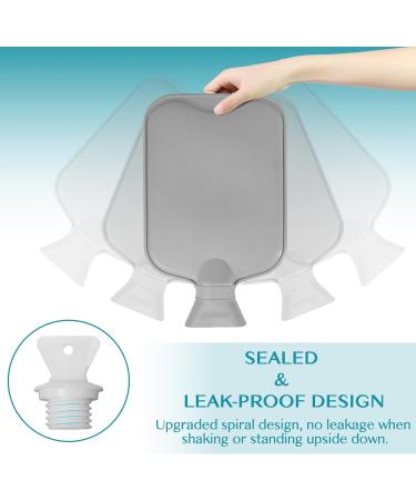 HAOCEE Premium 2L Hot Water Bottle with Fluffy Cover & Kangaroo Pocket - Leak-Proof Long-Lasting Warmth for Adults & Kids - Perfect Bed Bottle in Gray - Buy Online on GoSupps.com
