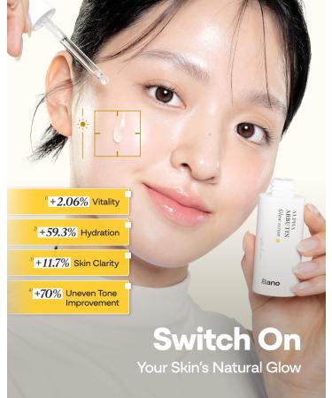 Bano Alpha Arbutin Glow Serum 2% Alpha Arbutin + Niacinamide for Skin Vitality & Glow Uneven Tone | Hydrating Hyaluronic Acid | Korean Skincare for Sensitive Skin | Fragrance-Free | 1.01 fl oz - Buy Online on GoSupps.com