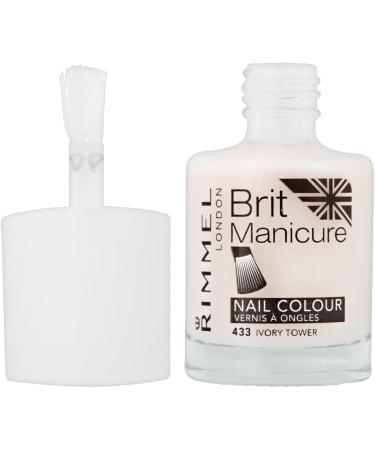 Rimmel London Brit Manicure Nail Varnish Shade - 433 Ivory Tower - Buy Online on GoSupps.com