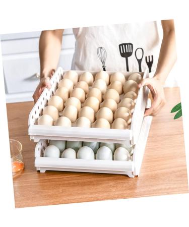 DOITOOL Box 30 Egg Container Stackable Egg Tray Deviled Egg Carrier Container Food Storage Box With Cover As Shown 33X26.5X14.3cm - Buy Online on GoSupps.com