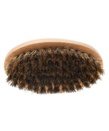 AMONIDA Oval Beard Brush - Premium Massage & Mustache Shaving Brush for Men | Perfect Gift for Fathers - Buy Online on GoSupps.com