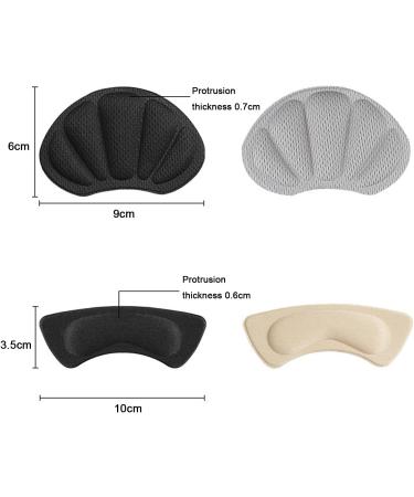 8 Pairs of Heel Pads & Liners | Comfortable Non-Slip Self-Adhesive Shoe Soles for Blister Prevention & Foot Care - Buy Online on GoSupps.com
