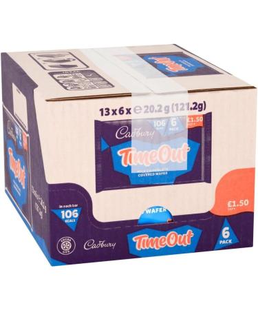  Cadbury Cadbury Timeout Milk Chocolate Covered Wafers (6 Packs of 13) - Buy Online on GoSupps.com