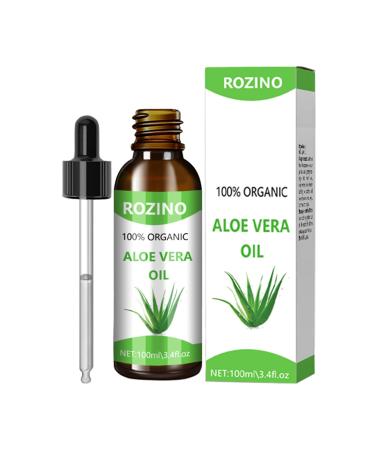 Organic Aloe Vera Oil 100% Plant-Derived High Potency for Skin & Hair Long Lasting Calming Scent Aromatherapy & DIY Multitasking Oil (Aloe Vera)