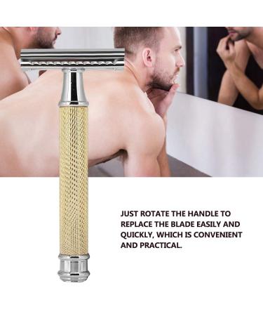 Buy Gold-Coloured Metal Household Men's Razor | Premium Quality Shaving Tool - International Shipping Available - Buy Online on GoSupps.com