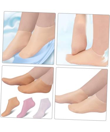 3 Pairs Moisturizing Socks Heel Socks Silicone Socks Foot Care Foot Care Non Socks Cracked Heel Repair Spa Gel Socks Lotion Socks Soft Sebs Moisture Cream Miss - Buy Online on GoSupps.com