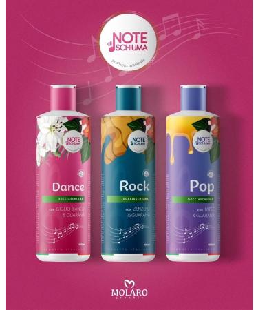 FTG PARAPHARMA FOAM NOTES THE SHOWER WITH MUSICAL SCENT (PRODUCT IN ITALY) PACKAGING OF 3 PCS (POP with HONEY & A') 1200ml - Buy Online on GoSupps.com