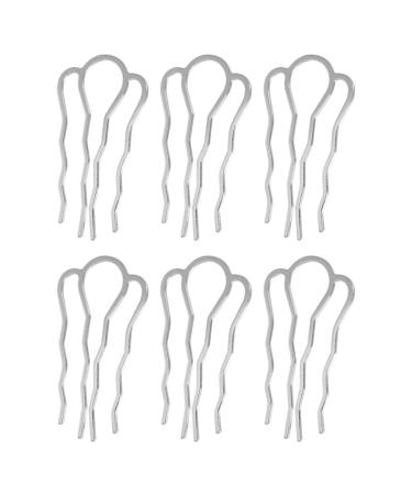 Lurrose 6Pcs Handmade hairpins Antique Hair sticks simple hair fork Han dresses hair clip decoration for girls women's women's silver