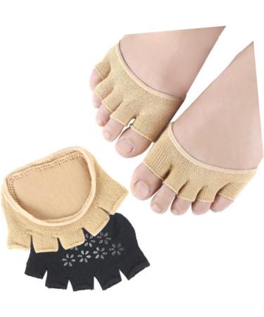 FOMIYES 3 Pairs Toe Cover Liners Socks - High Heels Massage Metatarsal Sleeve Pads & Ball of Foot Cushions for Women - Breathable Cotton Finger Protectors - Buy Online on GoSupps.com