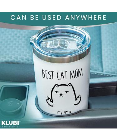KLUBI Cat Mom Gifts for Women - Travel Mugs/Tumbler - 20oz Mug for Coffee/Tea-Funny Gifts for Cat Themed Things  Lovers  Crazy Cat Lady Gift White - Buy Online on GoSupps.com