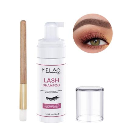 Professional Eyelash Extension Cleanser - Oil & Paraben Free Lash Foam Shampoo, 1.69fl.oz - Buy Online on GoSupps.com