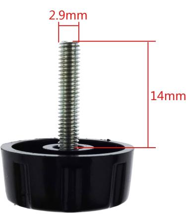 Kasteco 5/30 Pack Screws Nuts Caps for Fishing Spinning Reels Knob Power Handle Grip - Black (5 Pack) - Buy Online on GoSupps.com