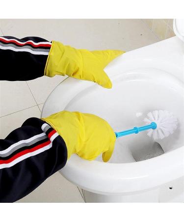 BUSOTH Dish Washing Gloves Waterproof Dish Washing Rubber Gloves Kitchen Gloves Long Sleeve Cleaning Tools Dishwashing Gloves Yellow L - Buy Online on GoSupps.com