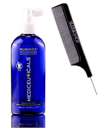 Therapro MEDIceuticals Numinox Follicle Revitalizer - Scalp Energizer  Hair Follicle Stimulator  Advanced Hair Restoration Technology (w/Sleek Steel Pin Comb) (8.45 oz / 250 ml) 8.45 Ounce / 250 ml
