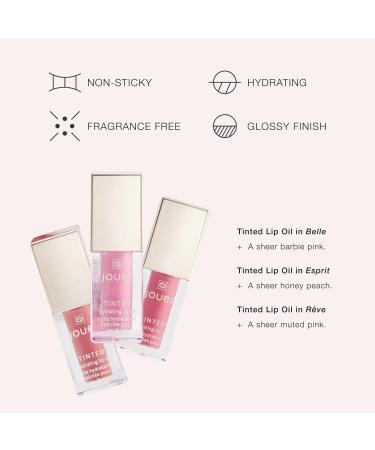 Jouer Bonnes F tes Deluxe Mini Lip Oil - Tinted Hydrating Gloss | Moisturizing Serum with Jojoba & Apricot Oil - Fragrance-Free | $42 Value - Buy Online on GoSupps.com