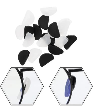 Exceart 20 Pairs Silicone D-Shaped Nose Pads for Glasses - Anti-Slip Nose Bridge Holder Repair Set - Buy Online on GoSupps.com