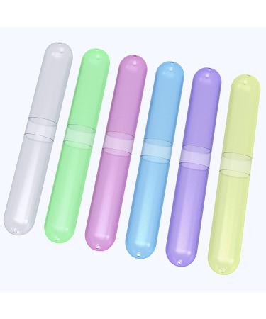 6 Pack Portable Travel Toothbrush Cases - Ideal for Traveling, Camping, Business, Home & School - Buy Online on GoSupps.com