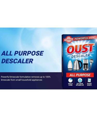 3 x 3 sachets Oust All Purpose Descaler for Kettle and Iron - Eco-Friendly Formula | Kettle Descaler Sachets Included | Effective Limescale Remover and Cleaner - Buy Online on GoSupps.com