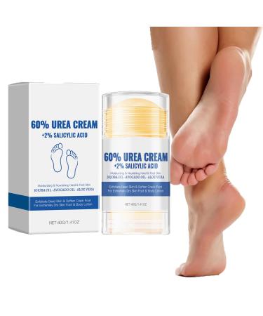 Alelyer Moisturizing and anti-crack foot cream 60% urea foot cream Moisturizing foot cream Repairing cream for cracked heels Foot care balm cream Cream for
