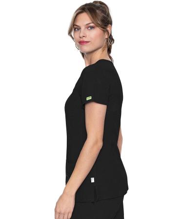 Med Couture Women's Activate Scrub Top - Black, Medium - Buy Online on GoSupps.com