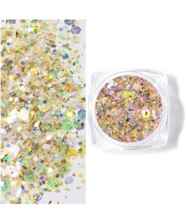8 Colors Glitter Powder for Nails | Festival Makeup & Nail Art Craft Set - DIY Face Decoration & Masquerade Glitter - Buy Online on GoSupps.com